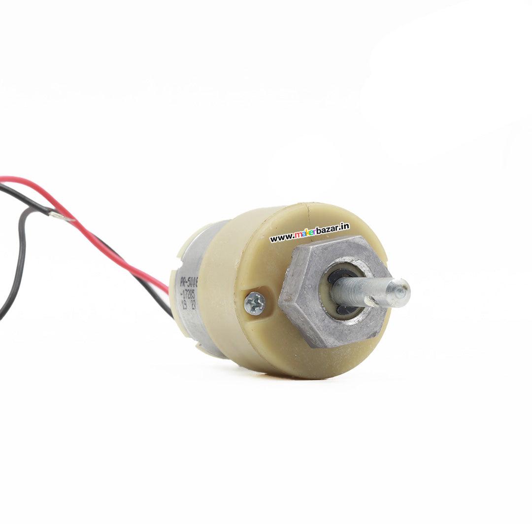 Premium White: 12V Centre Shaft DC Geared Motor