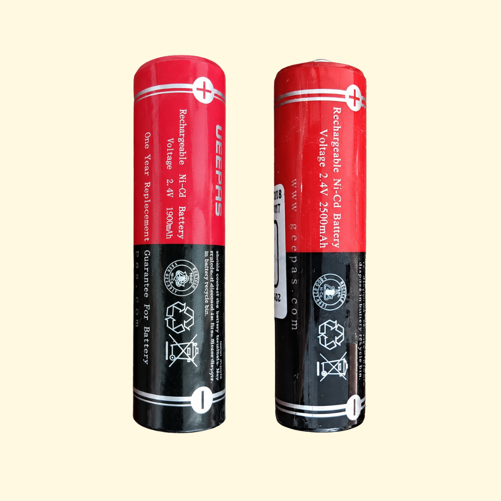 Geepas: 2.4V Size-2SC Cell NiCd Rechargeable Battery with Button Top