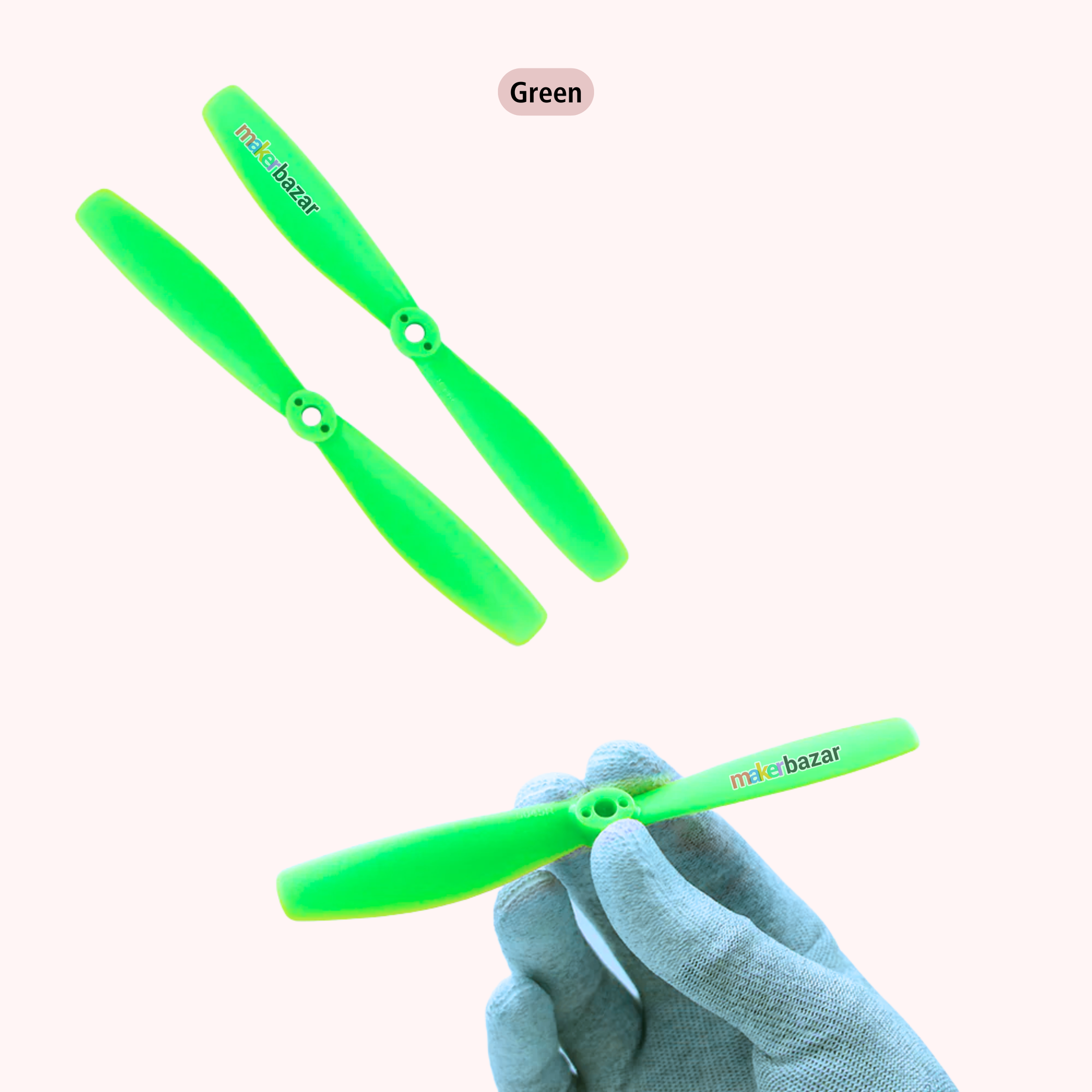 2-Blades 4.5mm Propellers For Drone/Quadcopters CW + CCW (1-Pair)
