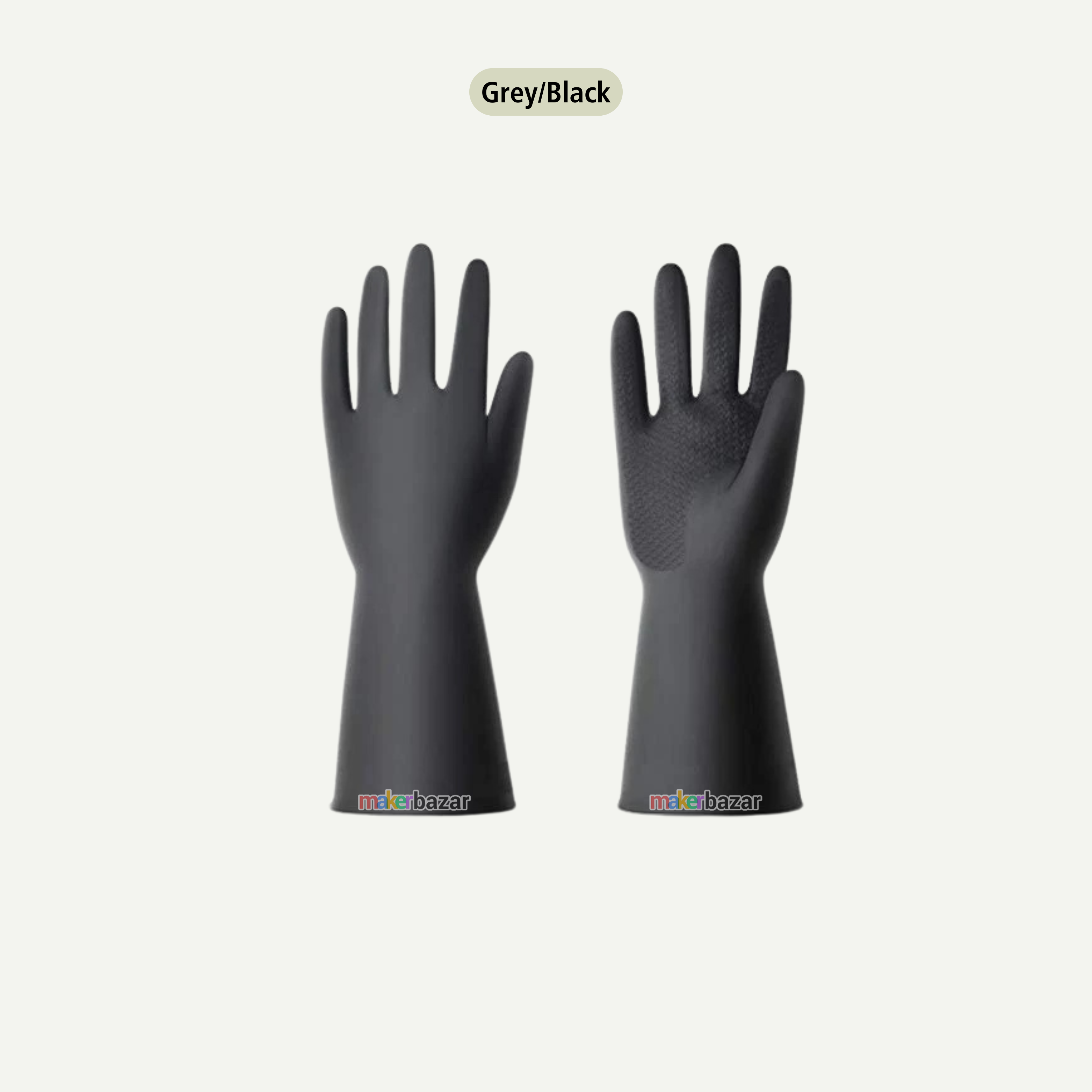 Reusable Rubber Hand Gloves (Pair)