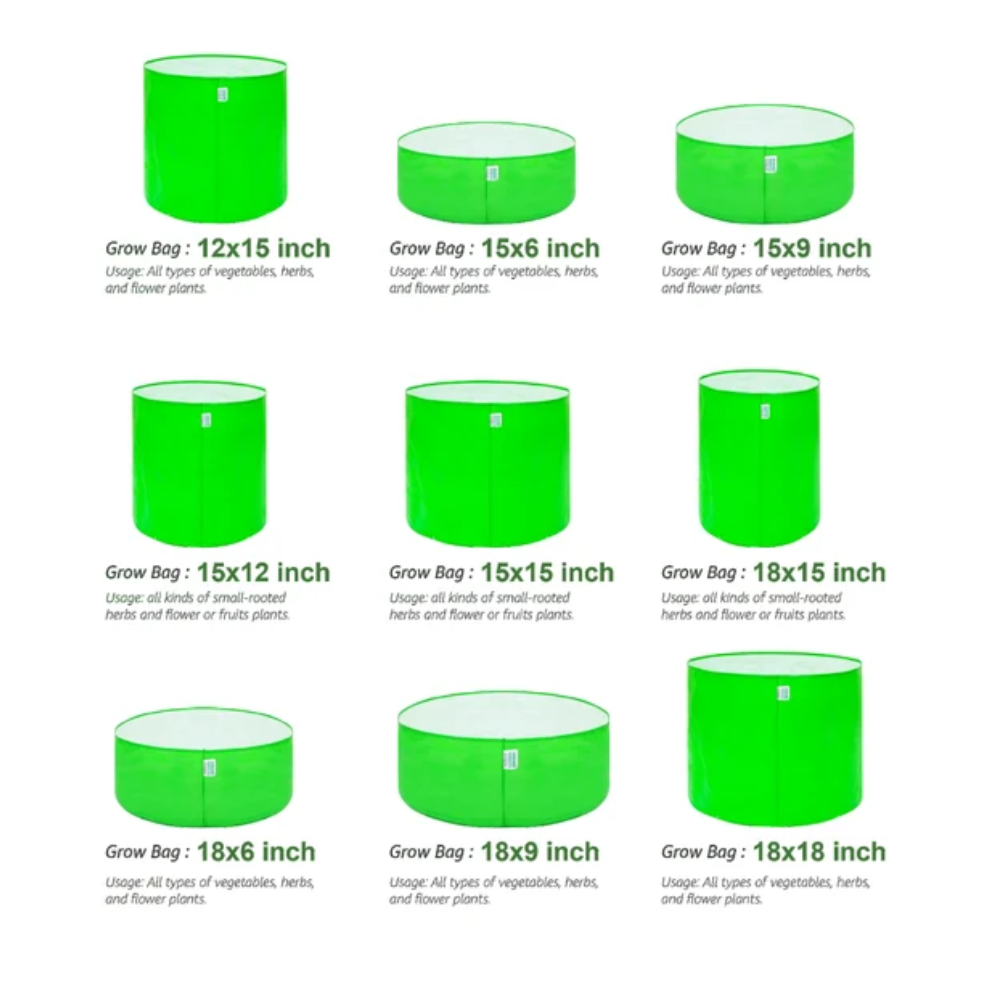 HDPE Grow Bags for Terrace Gardening