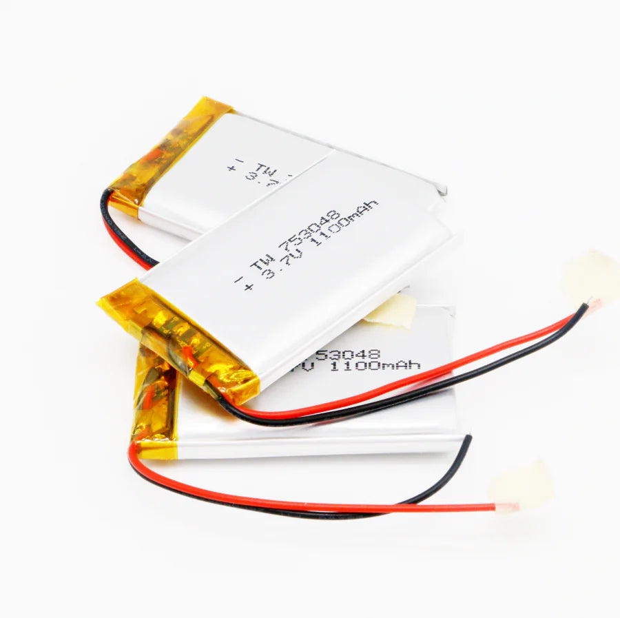 Generic: 3.7V 1100mAh Lipo Battery - Single Cell Lithium Polymer Battery