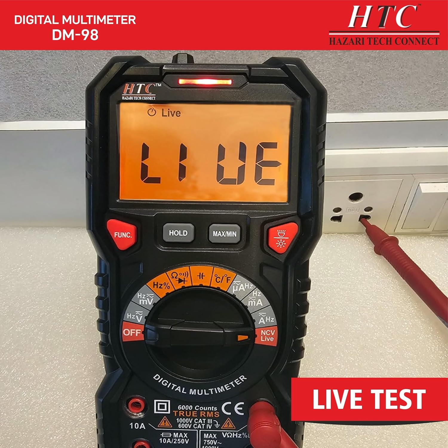 HTC DM-98 Digital Multimeter TRMS with Bargraph
