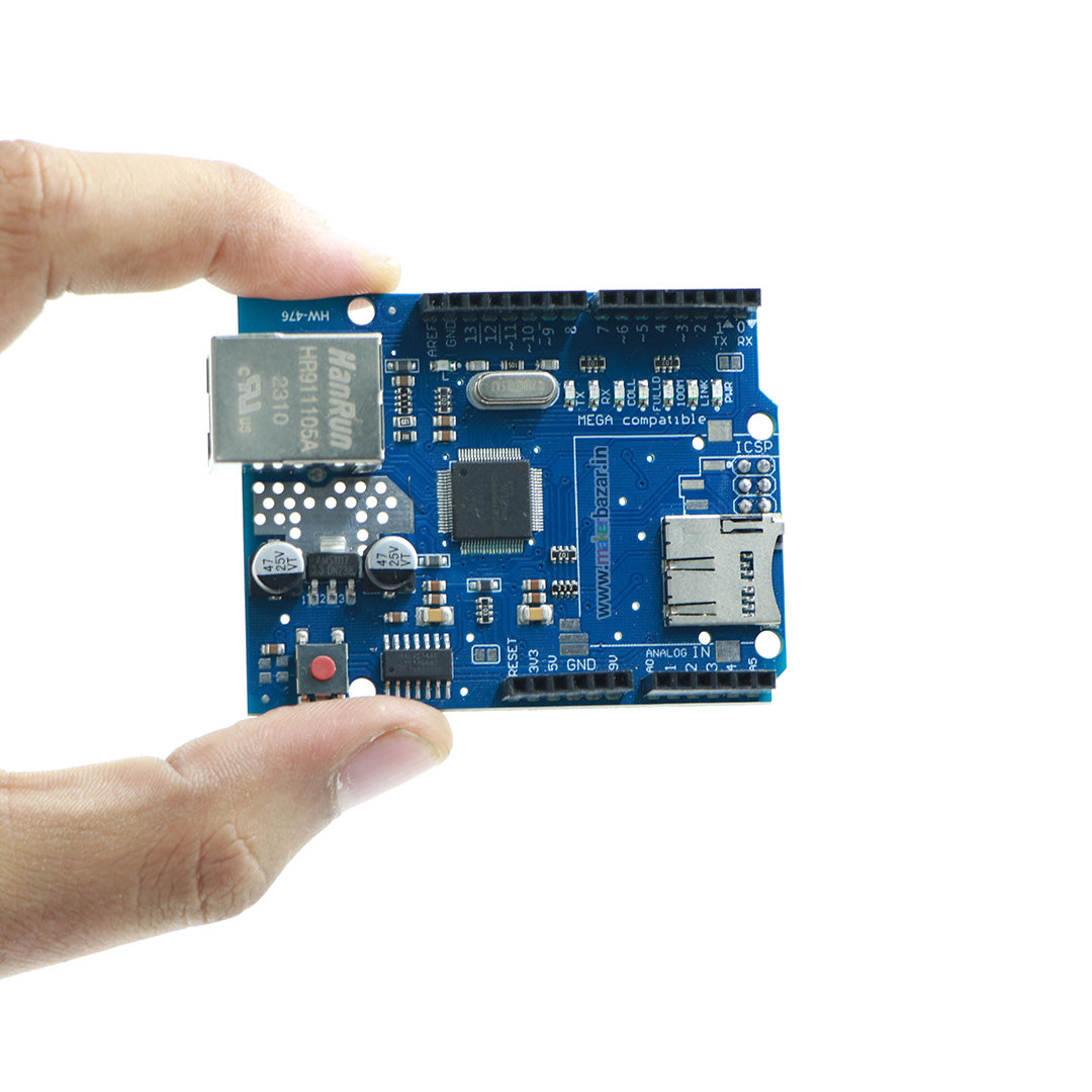 Ethernet shield with W5100- This Ethernet Shield allows an Arduino Ethernet shield with W5100- This Ethernet Shield allows an Arduino