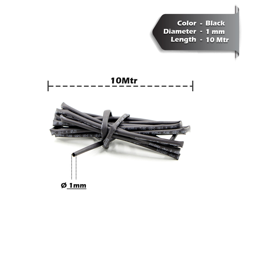 Black Heat Shrink Sleeve Tube For Wire Protection