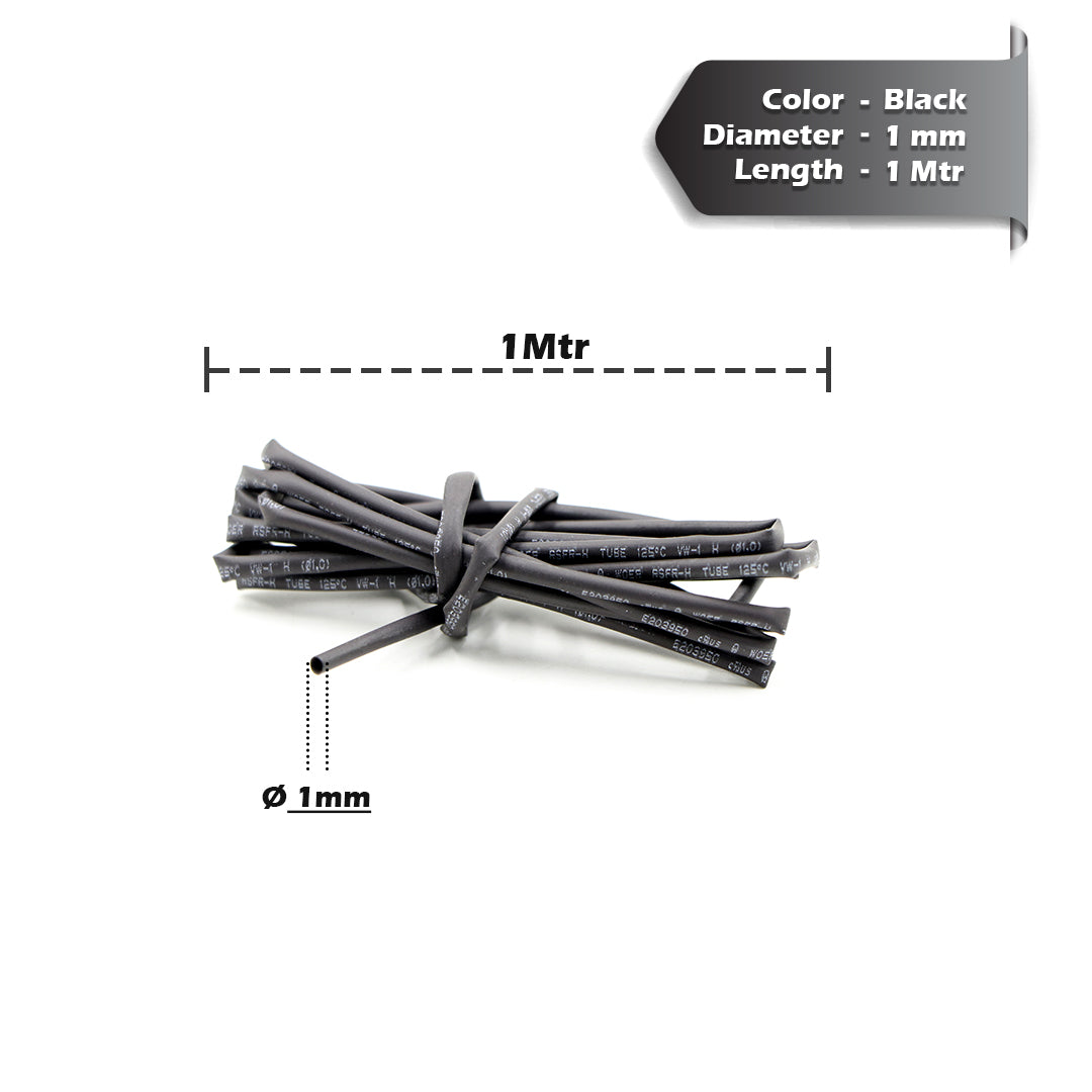 Black Heat Shrink Sleeve Tube For Wire Protection