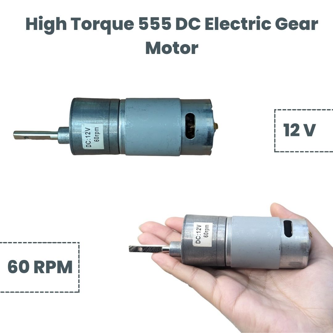High Torque 555 DC Electric Gear Motor