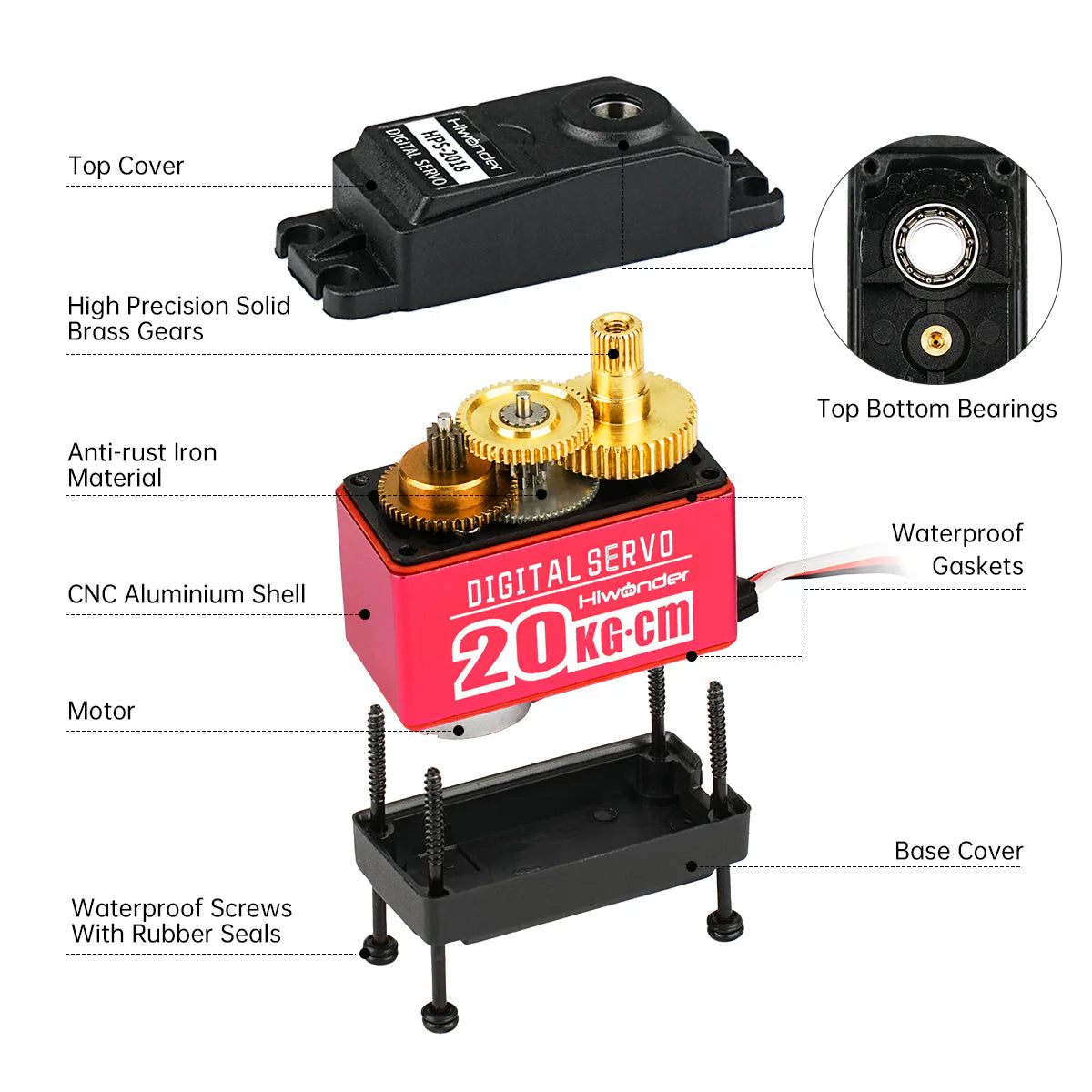 High Torque Metal Gear Digital Servo Motor