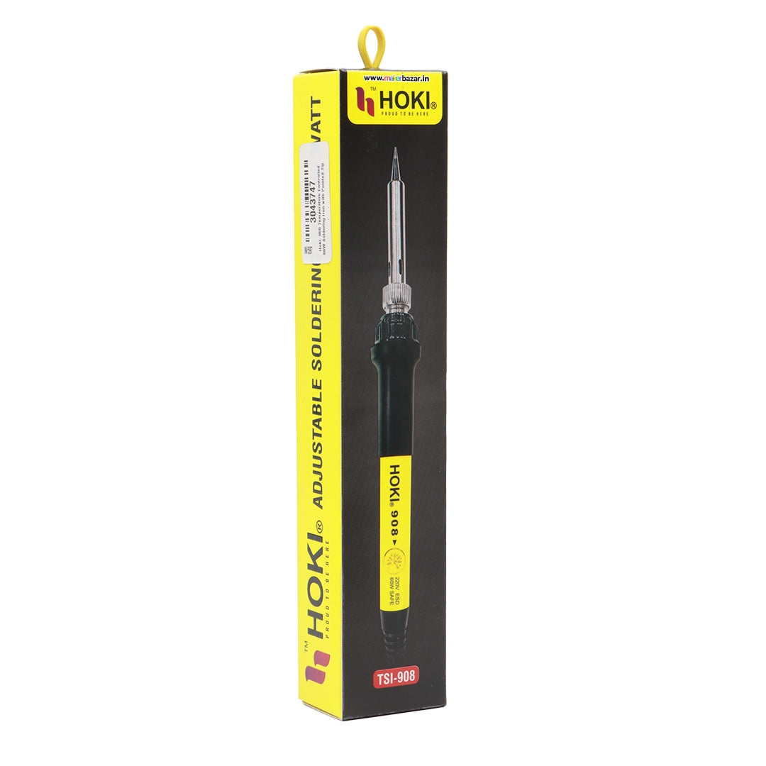 Hoki: 908 Temperature Controlled 60W Soldering Iron with Pointed Tip