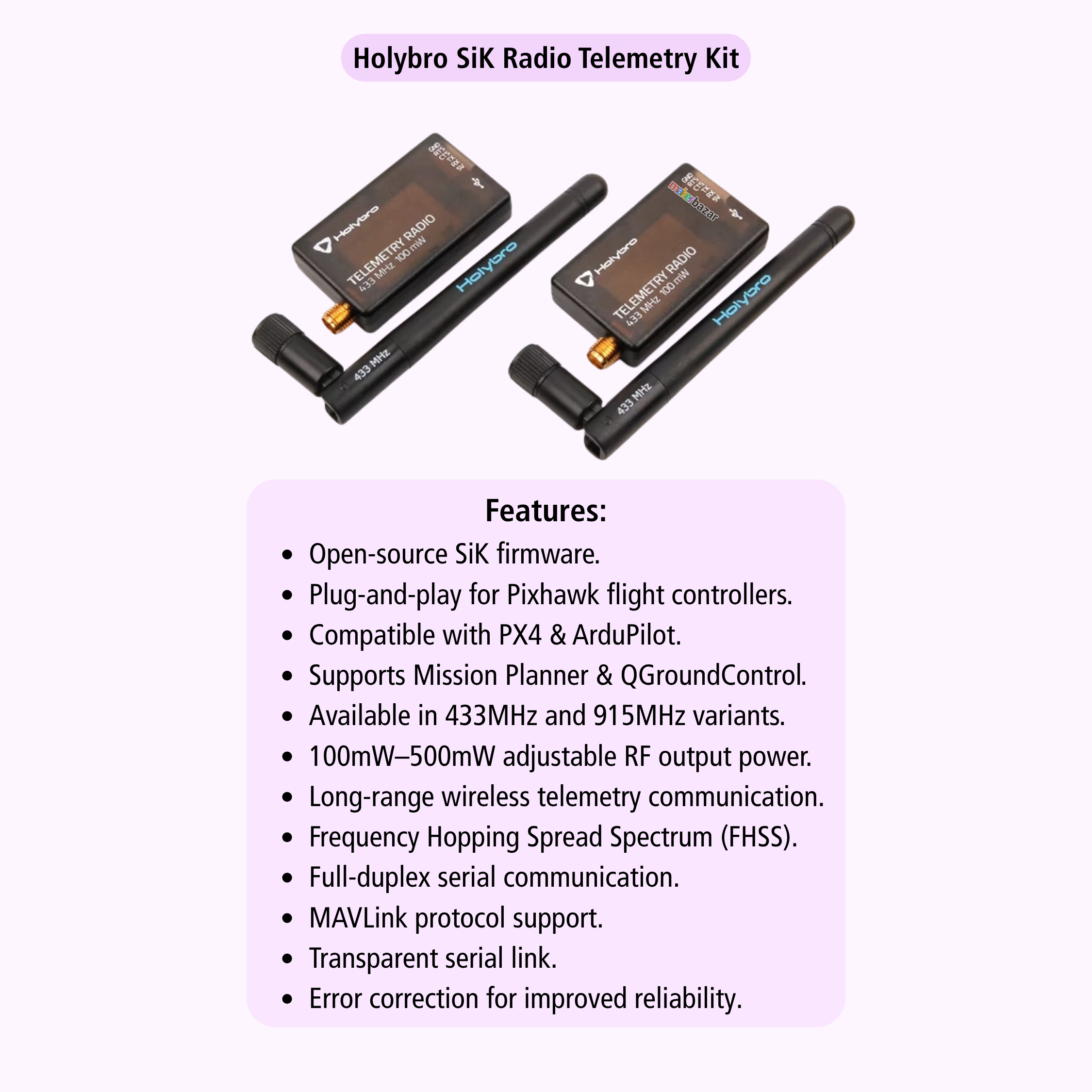 Holybro: Radio Telemetry Kit