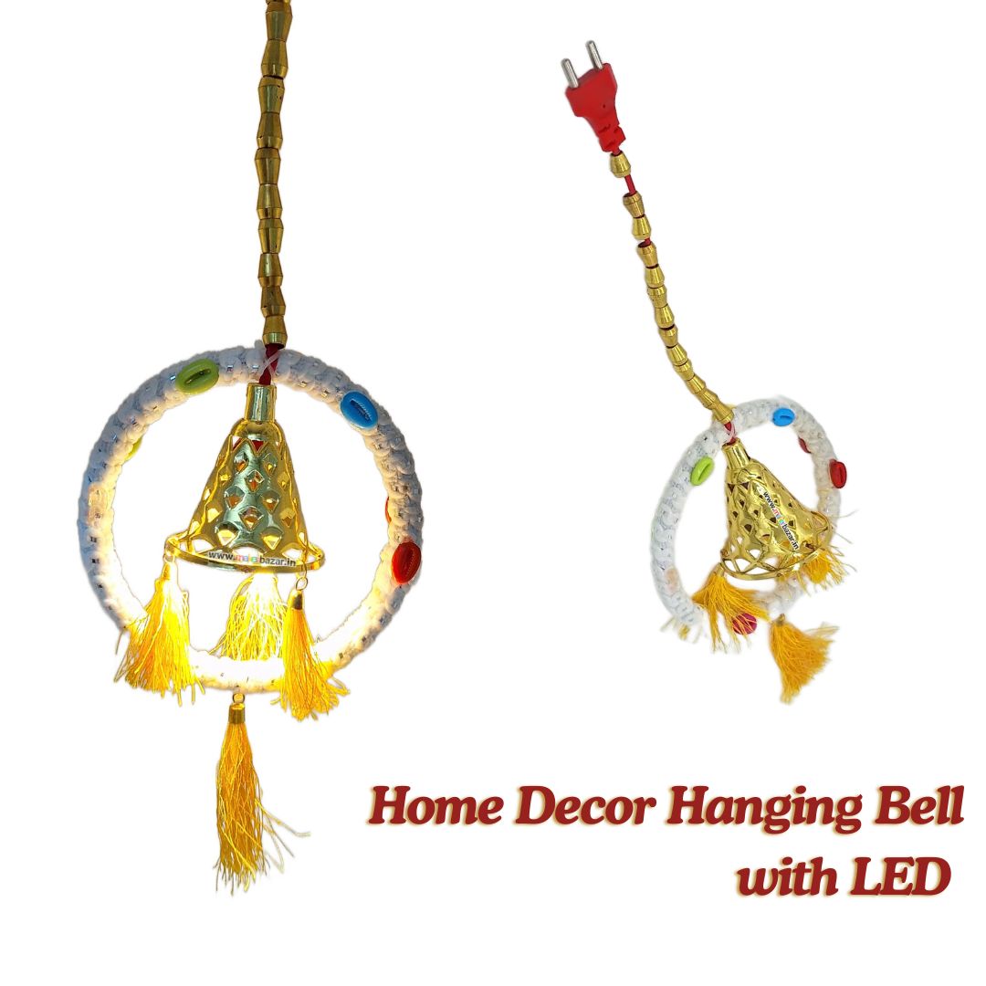 Home Decor Hanging Bell with LED Light For DIY