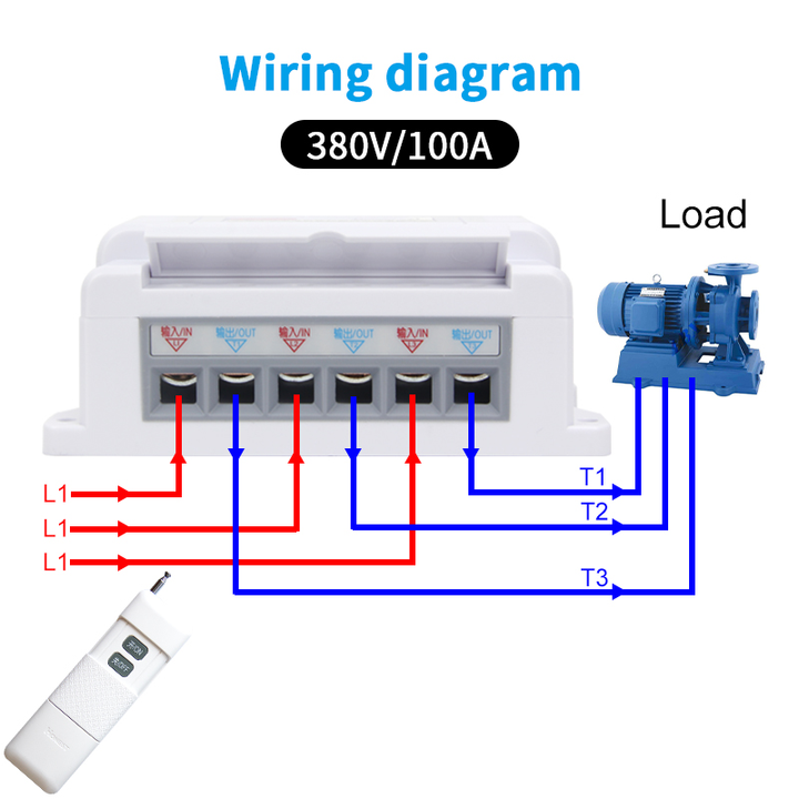 380V Three-Phase Remote Control Switch for Agricultural Pumps