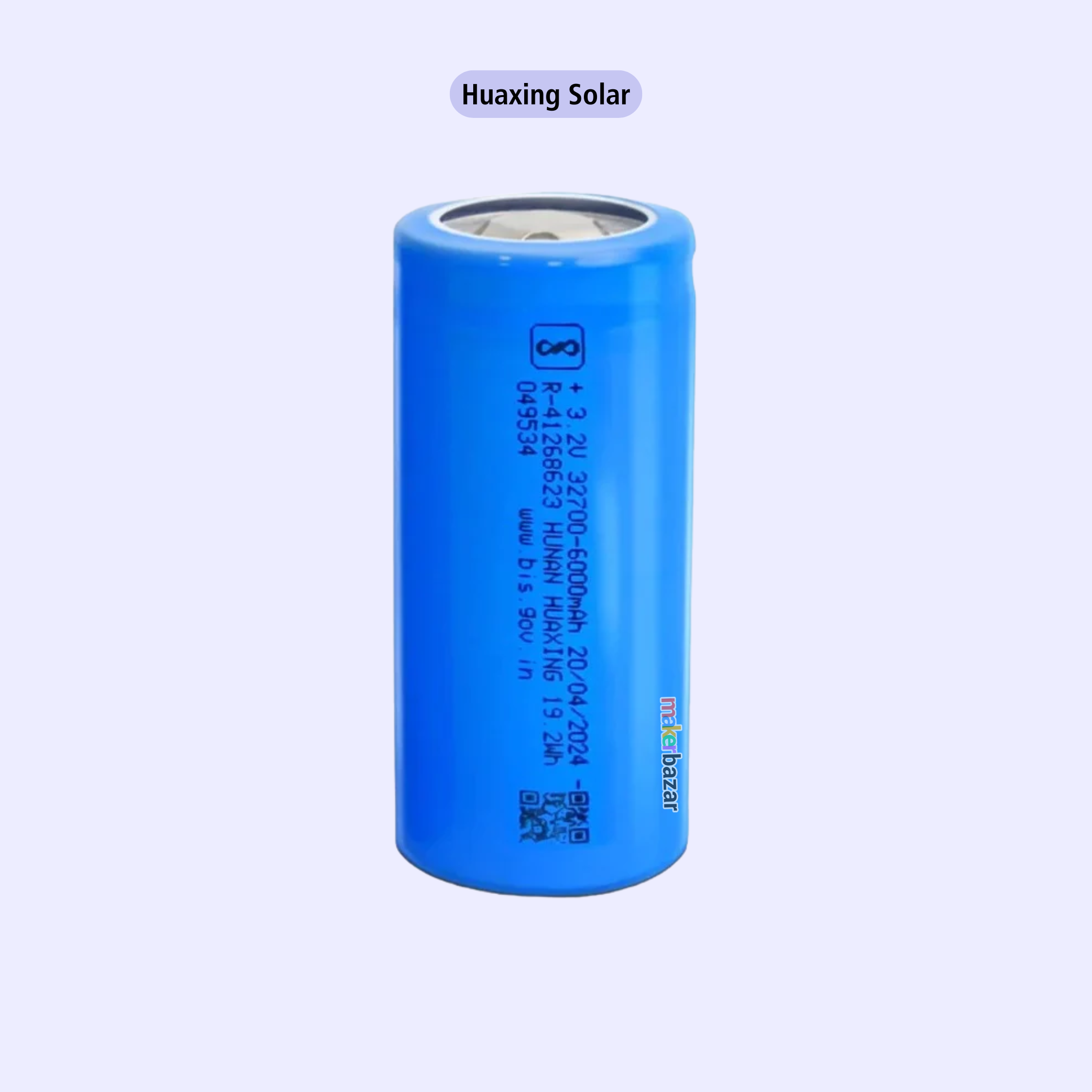 32700 32650 3.2V Rechargeable 6000mAh LifePO4 Battery Cell