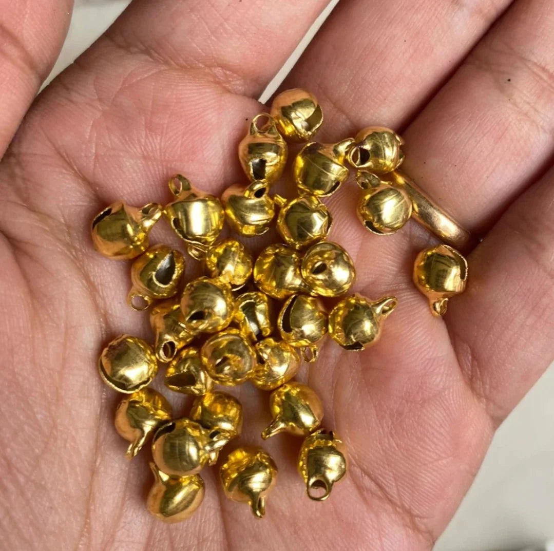 1200gm 6mm Embellishments Jingle Bell Ghungroo Beads