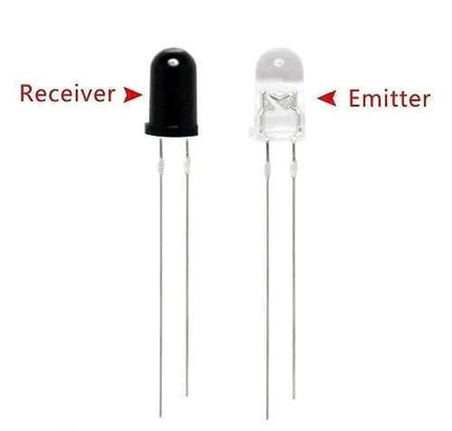 IR Receiver & Transmitter LED Pair (Round Head)