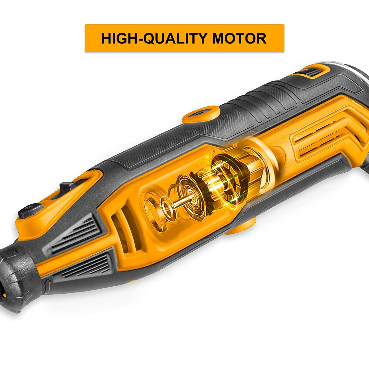 Ingco MG13328 130W Mini Die Grinder 109-in-1 Wood Carving Rotary Tool Kit