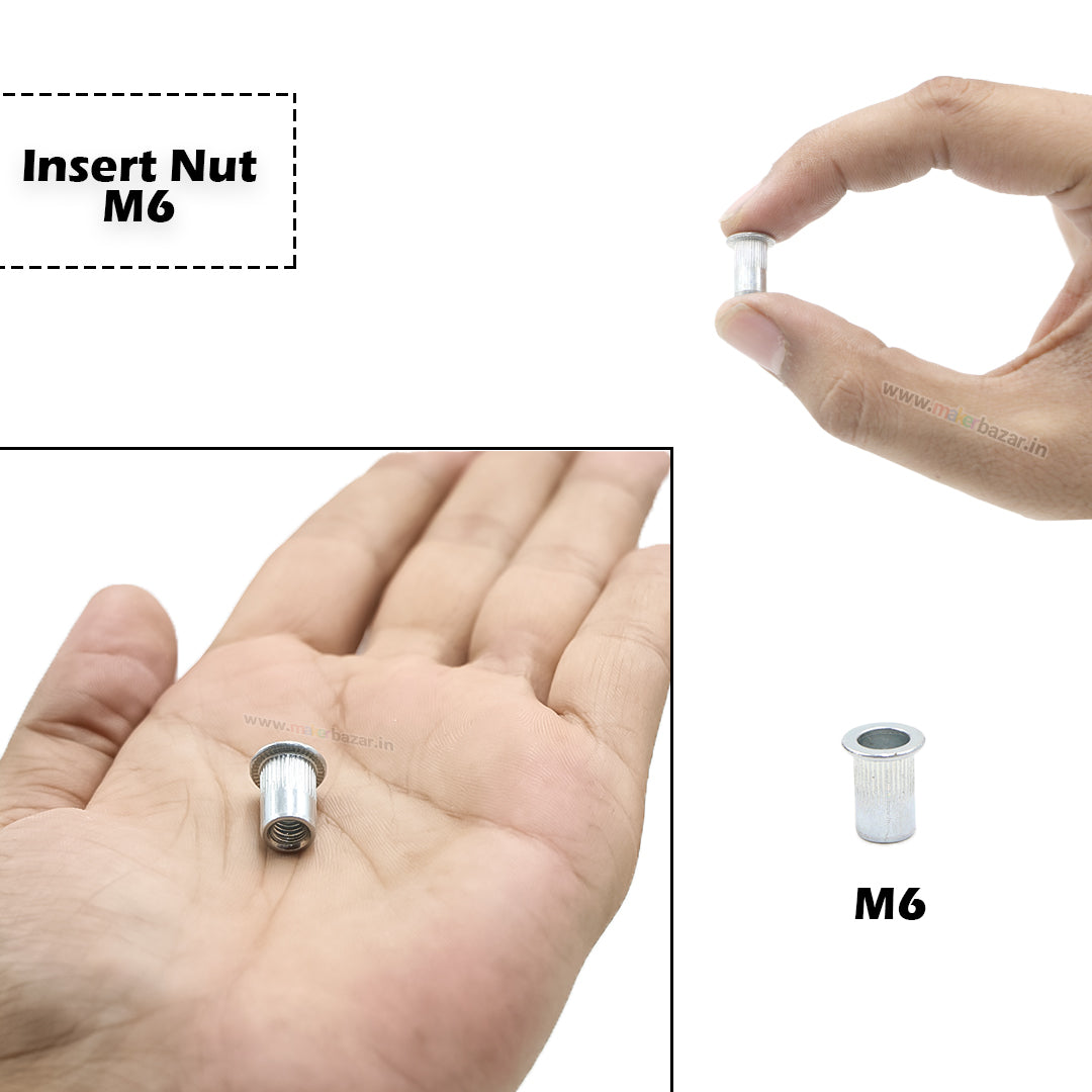 Silver Metal Rivet Insert Nut