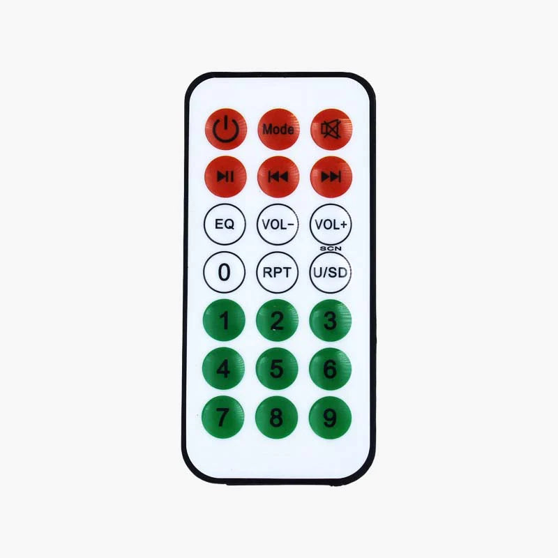 Infrared IR Slim Remote Controller for RC Devices/Audio Player/DIY Projects