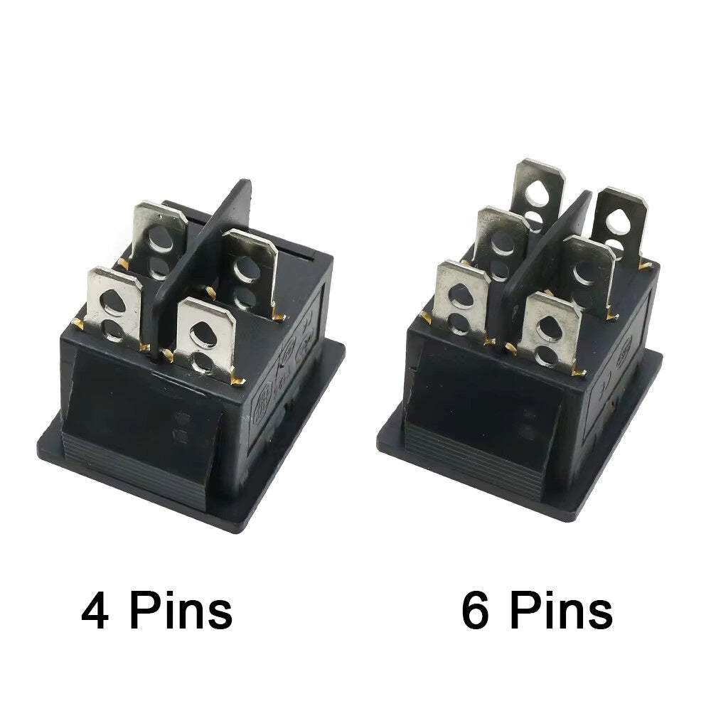 KCD4 16A 250V DPST ON-OFF 4 Leg Rocker Switch