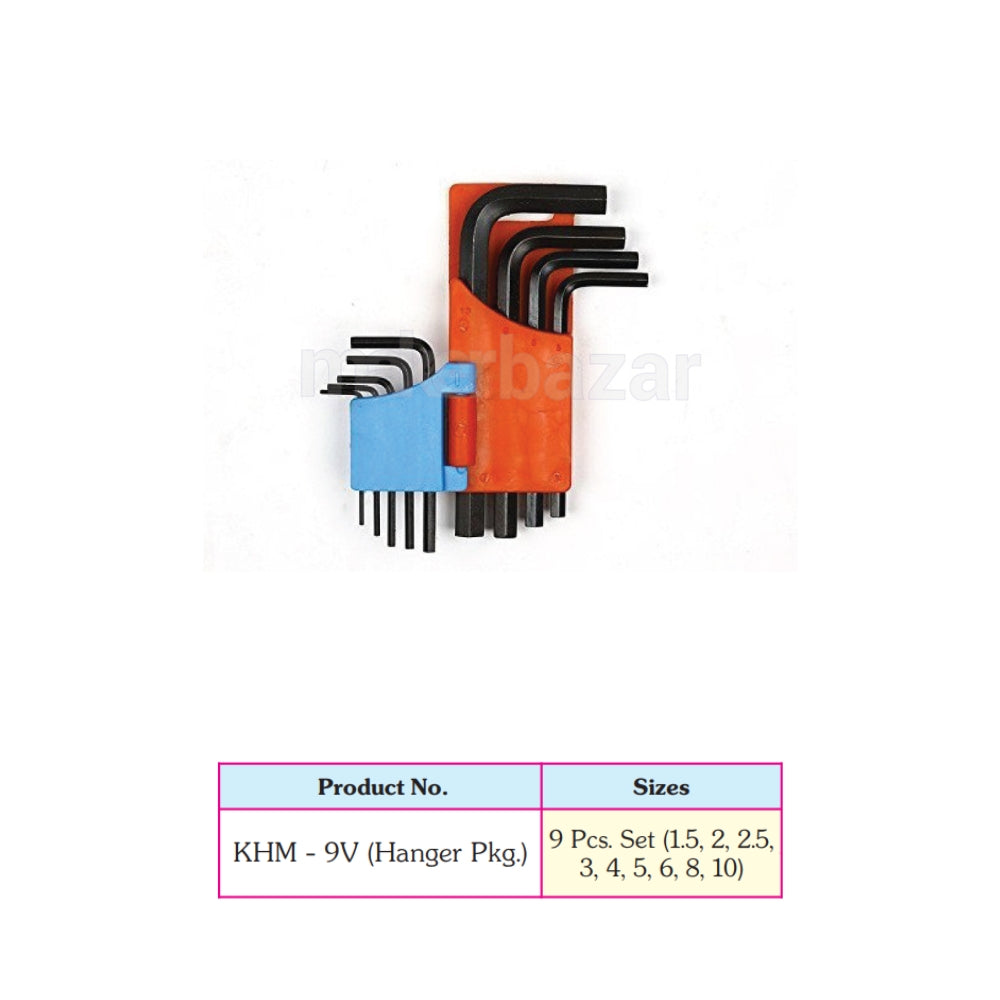 Taparia: Allen Key Set Black Finish