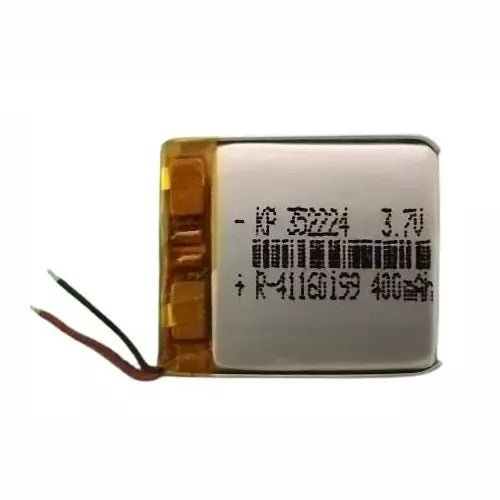 KP: 400mAh Lipo Battery - Single Cell 3.7V Lithium Polymer Battery