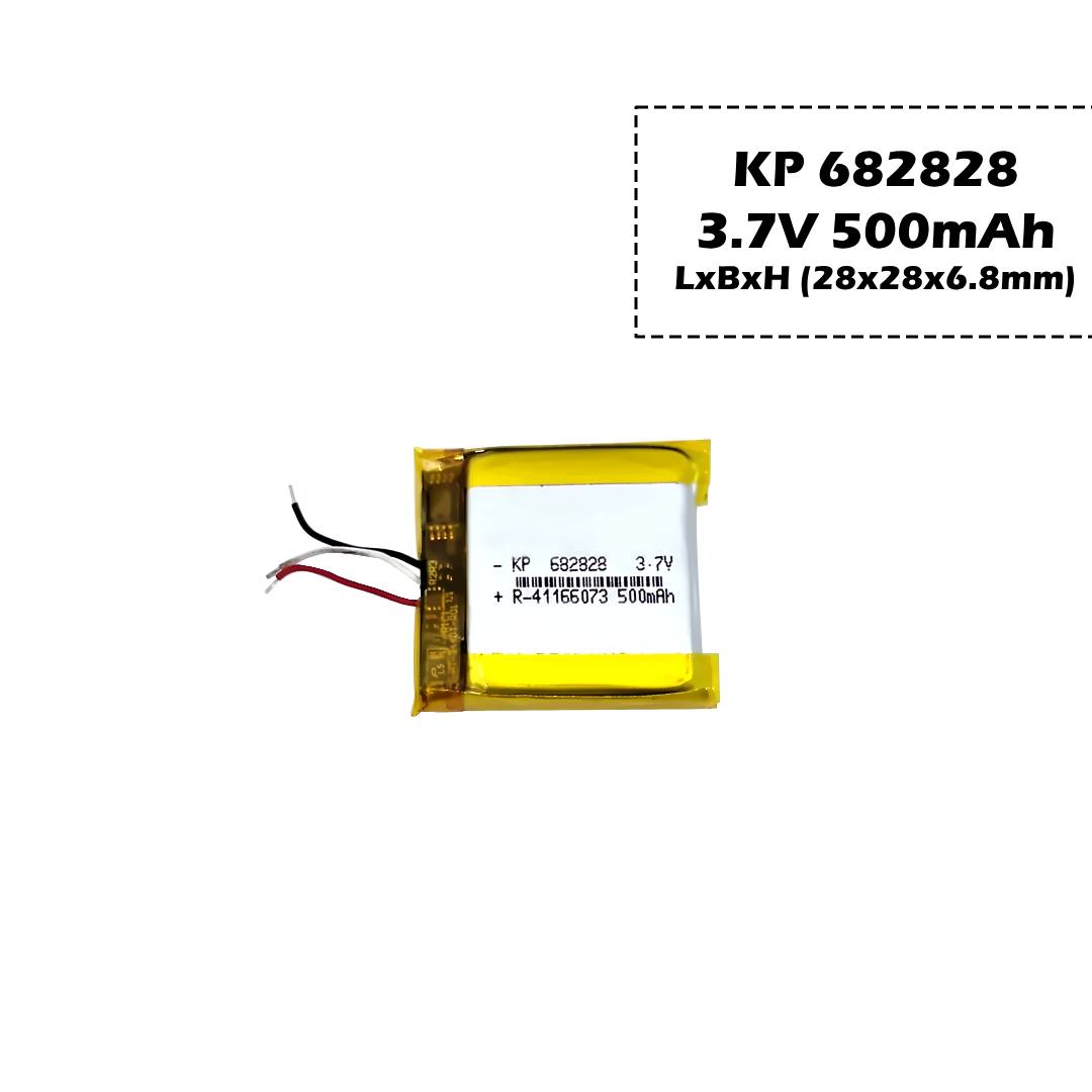 KP: 3.7V 500mAh Lipo Battery - Single Cell Lithium Polymer Battery