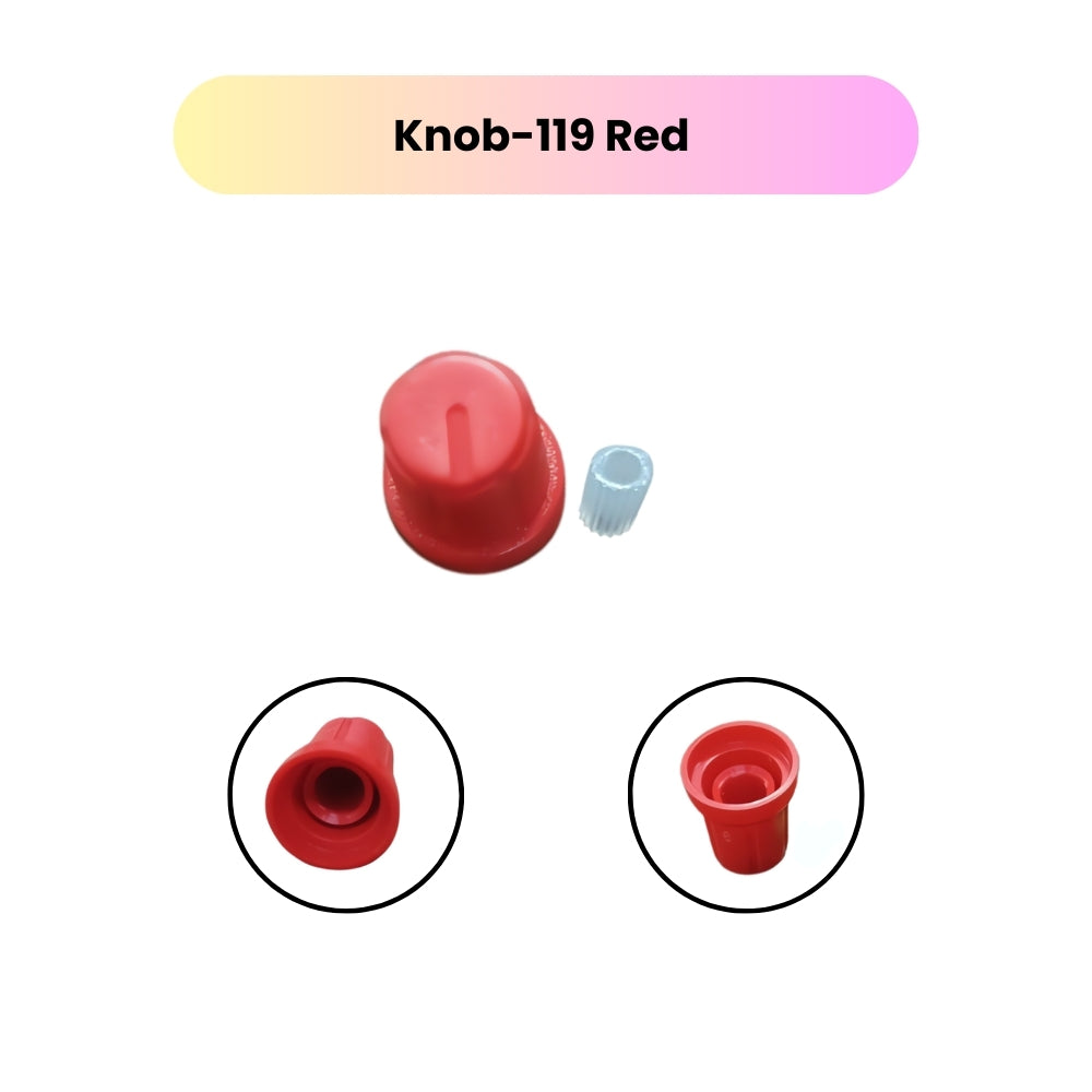 Knob-119 Colorful Rotary Control Knobs with Buffer