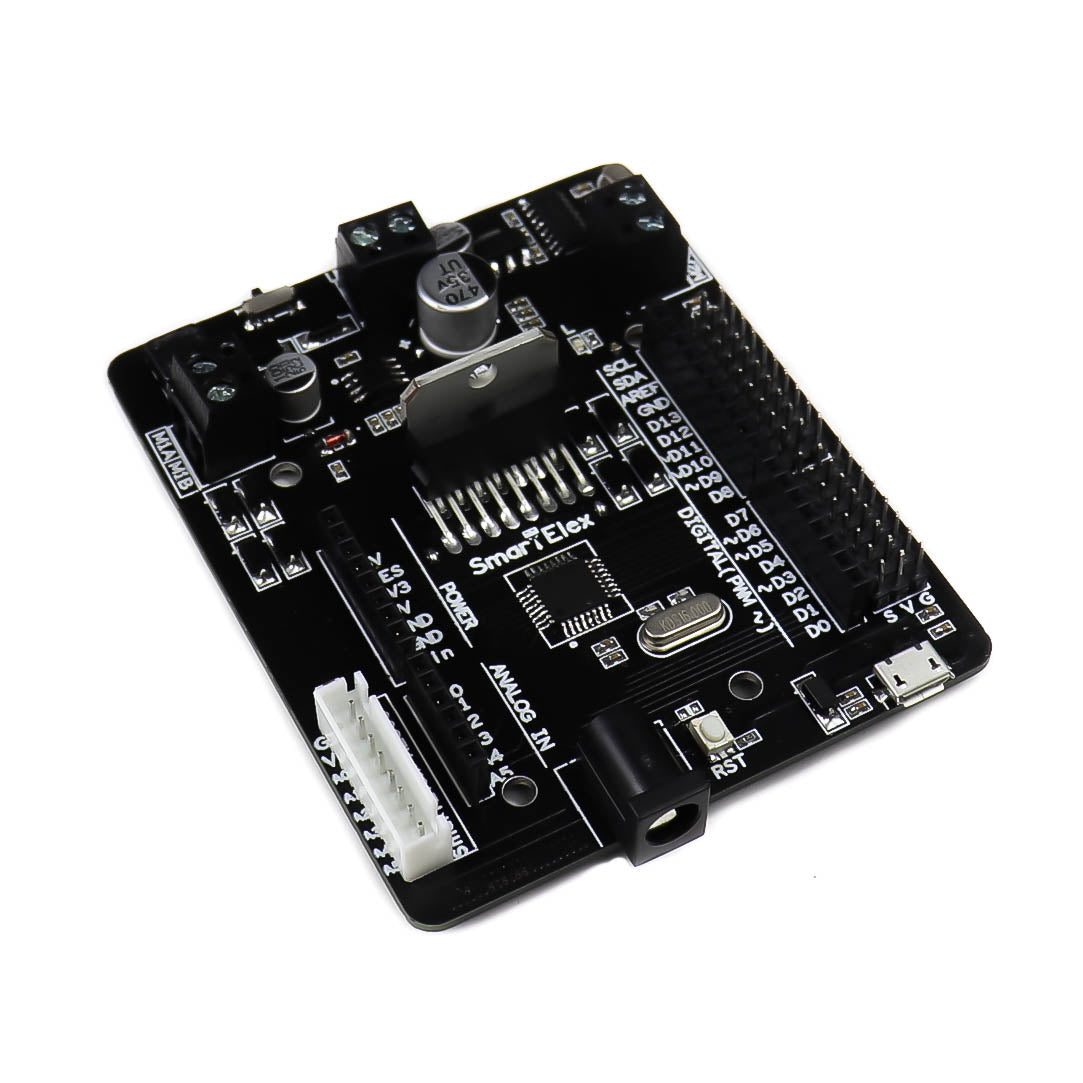 SmartElex L298N Motor Driver with Onboard Arduino Uno.