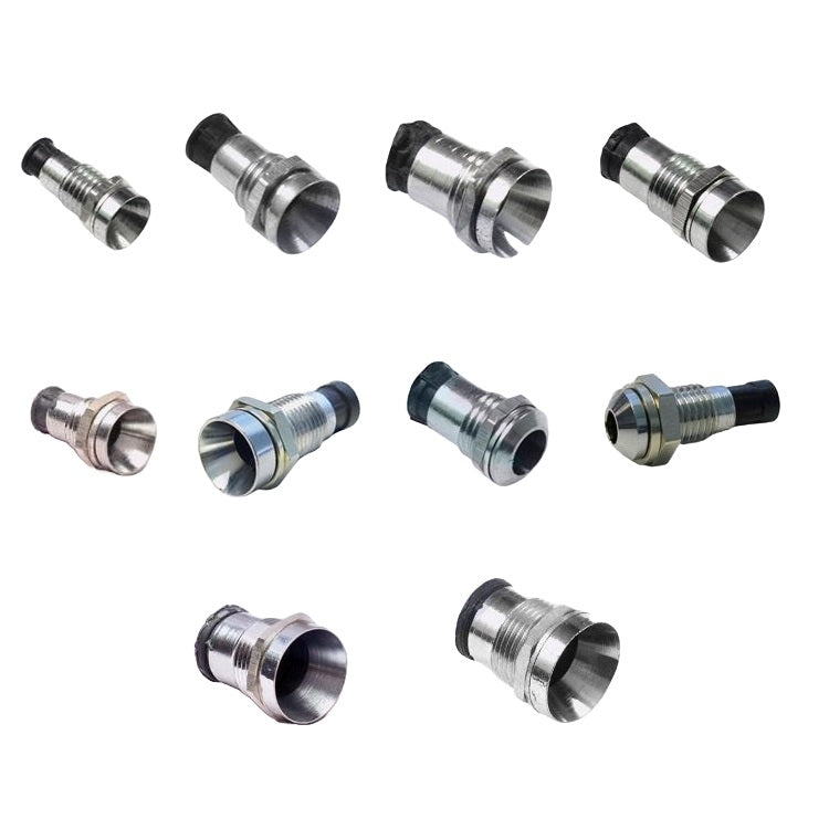 LED Holder Chrome Metal Silver Covered