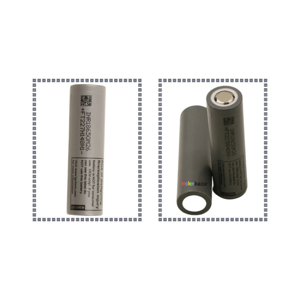 LG Chem INR18650 3.7V Li-Ion Rechargeable Battery