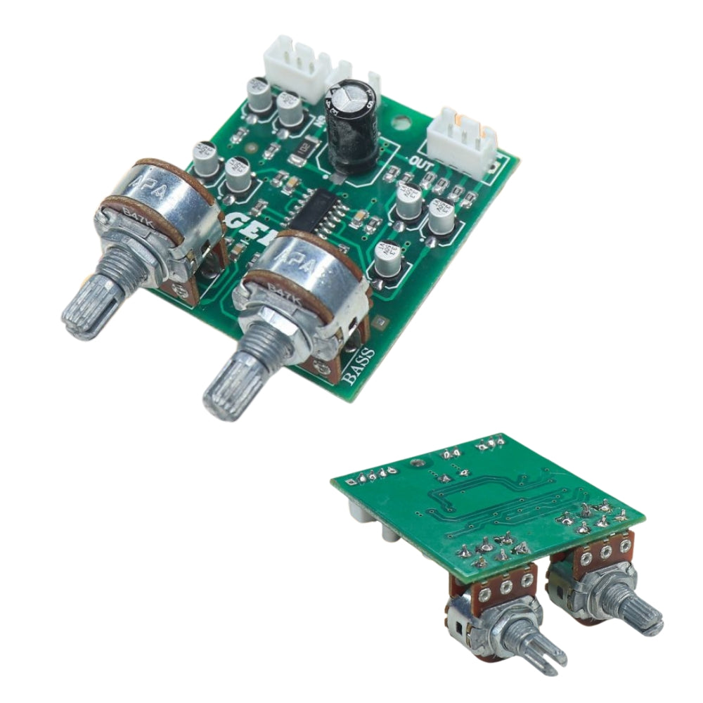LM324 SMD Bass Treble Tone Control Preamplifier Board – 12V Audio Preamp Module