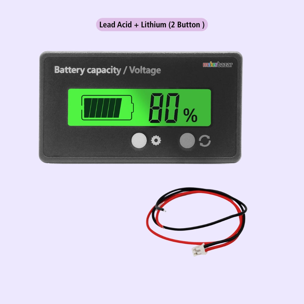 12V Lead Acid /Lithium Battery Capacity Indicator/ Voltage Tester /Voltmeter LCD Display