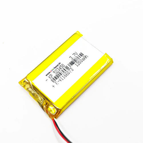KP: 3.7V 1200mAh Lipo Battery - Single Cell Lithium Polymer Battery