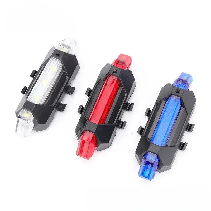 Waterproof USB Rechargeable Bike Light Tail Lamp for Safe Night Cycling