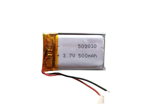 KP: 3.7V 500mAh Lipo Battery - Single Cell Lithium Polymer Battery