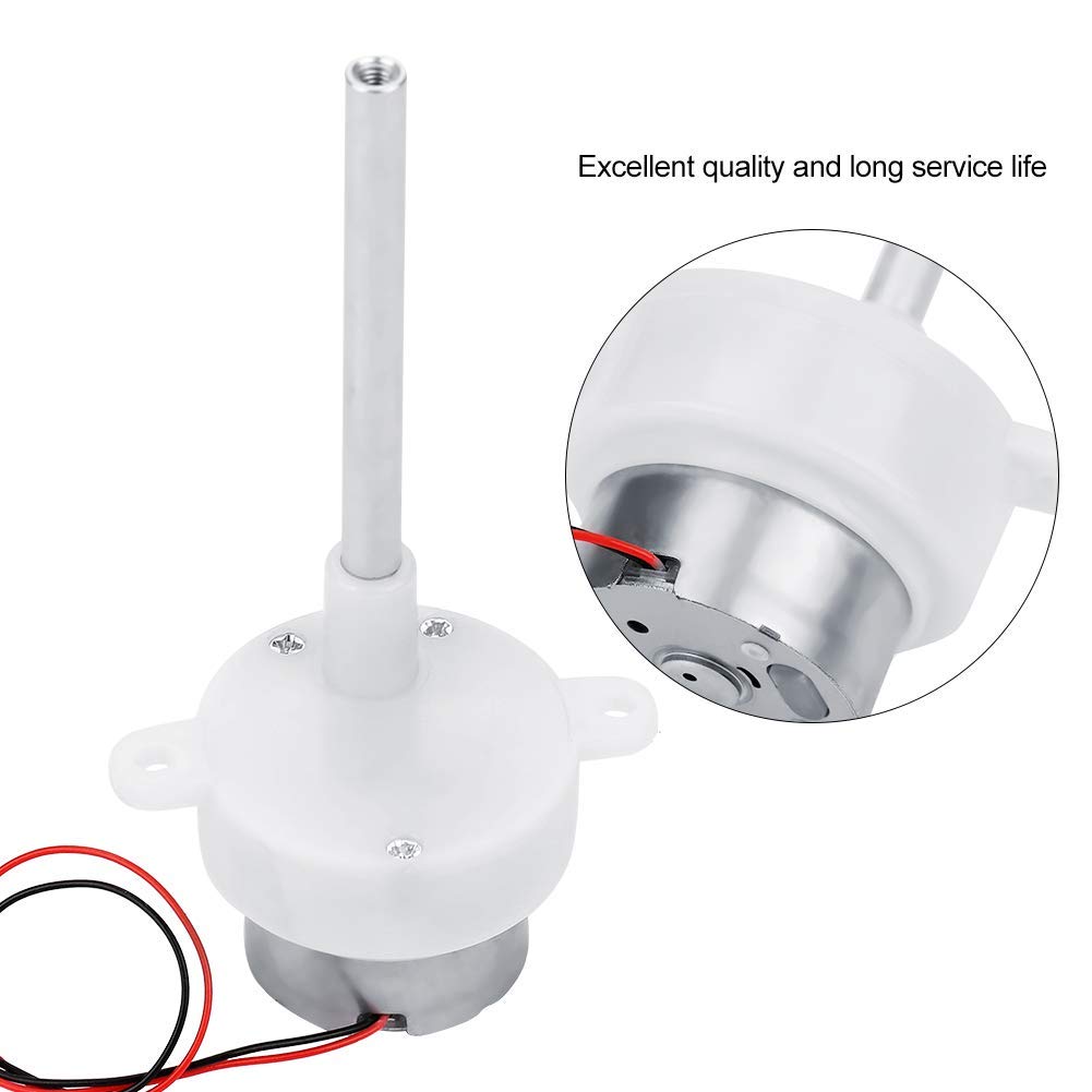 DC 3-12v Low RPM Long Shaft Turbine Worm Gear Motor Slow Reduction Gearmotor