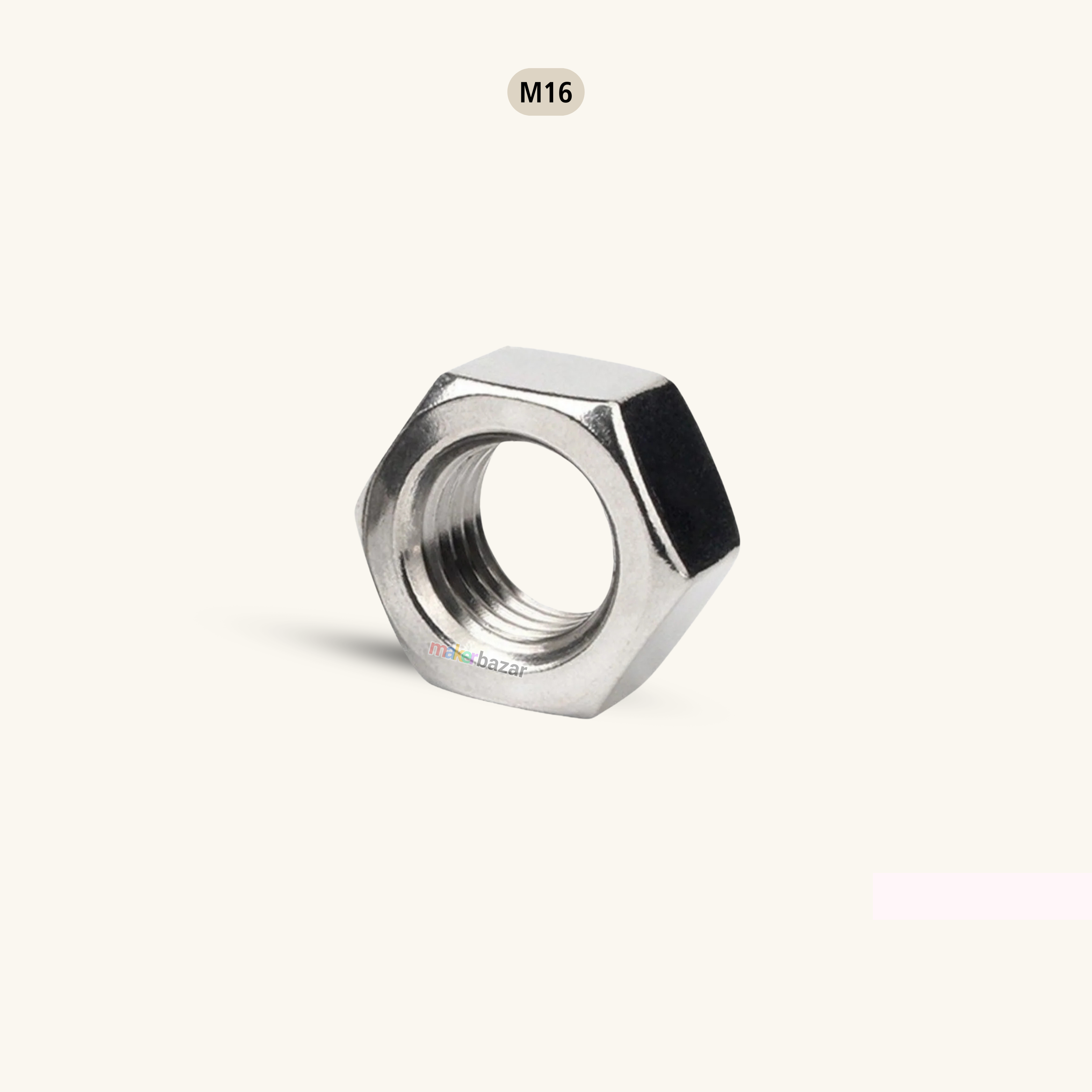 Stainless Steel Hex Nut Metric Thread Fastener