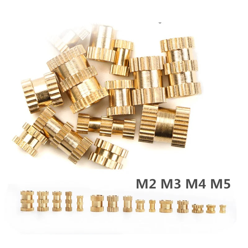 Brass Heat Set Threaded Round Female Insert Nut