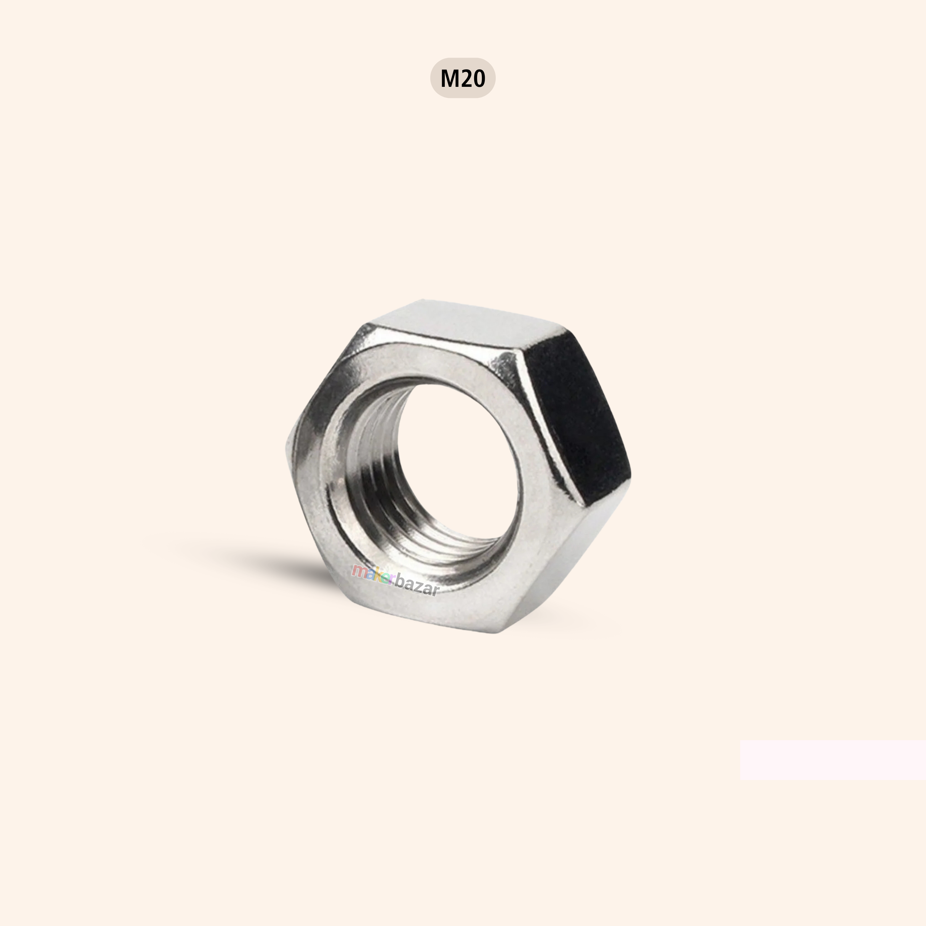 Stainless Steel Hex Nut Metric Thread Fastener