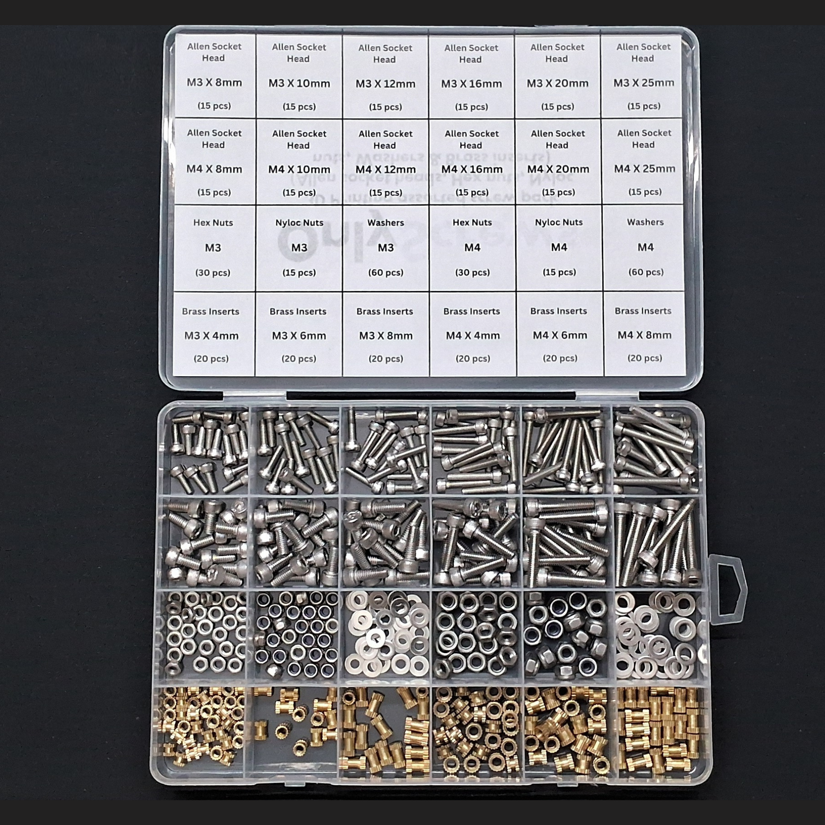 3D Printers Assorted Nut-Bolt Screws Pack Kit