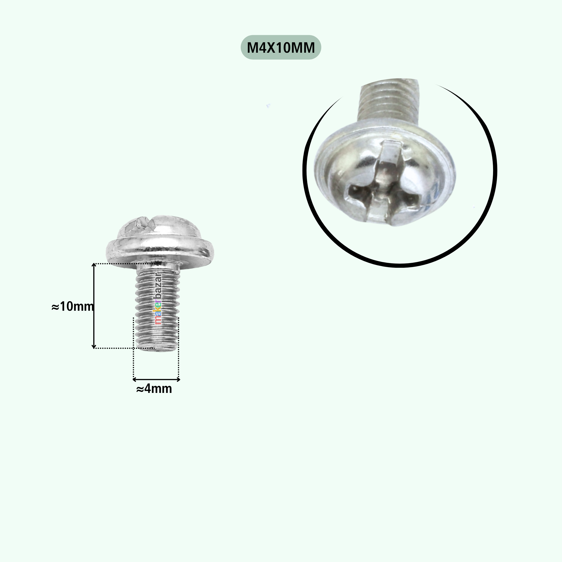 Phillips Round Washer Head Machine Screw