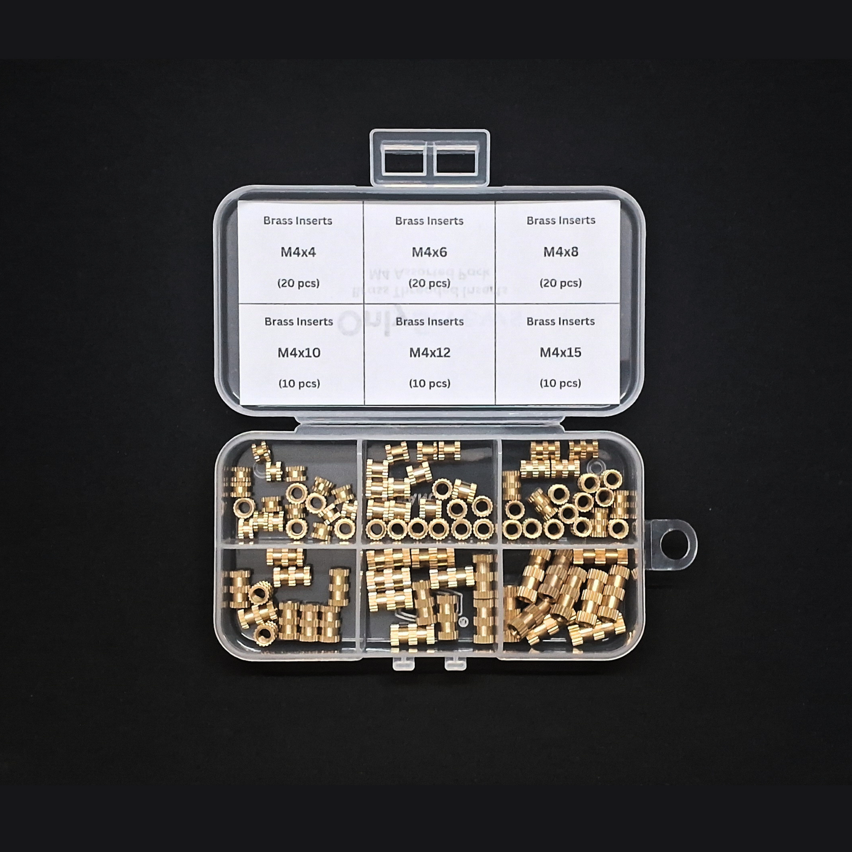 Brass Inserts Nut Assorted Pack