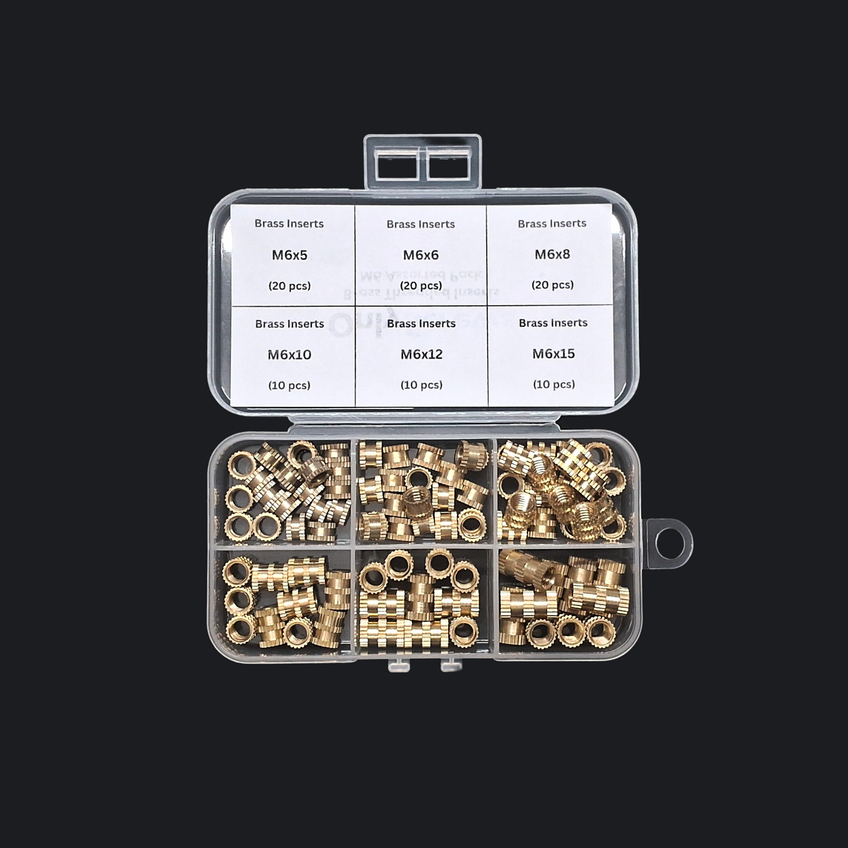 Brass Inserts Nut Assorted Pack