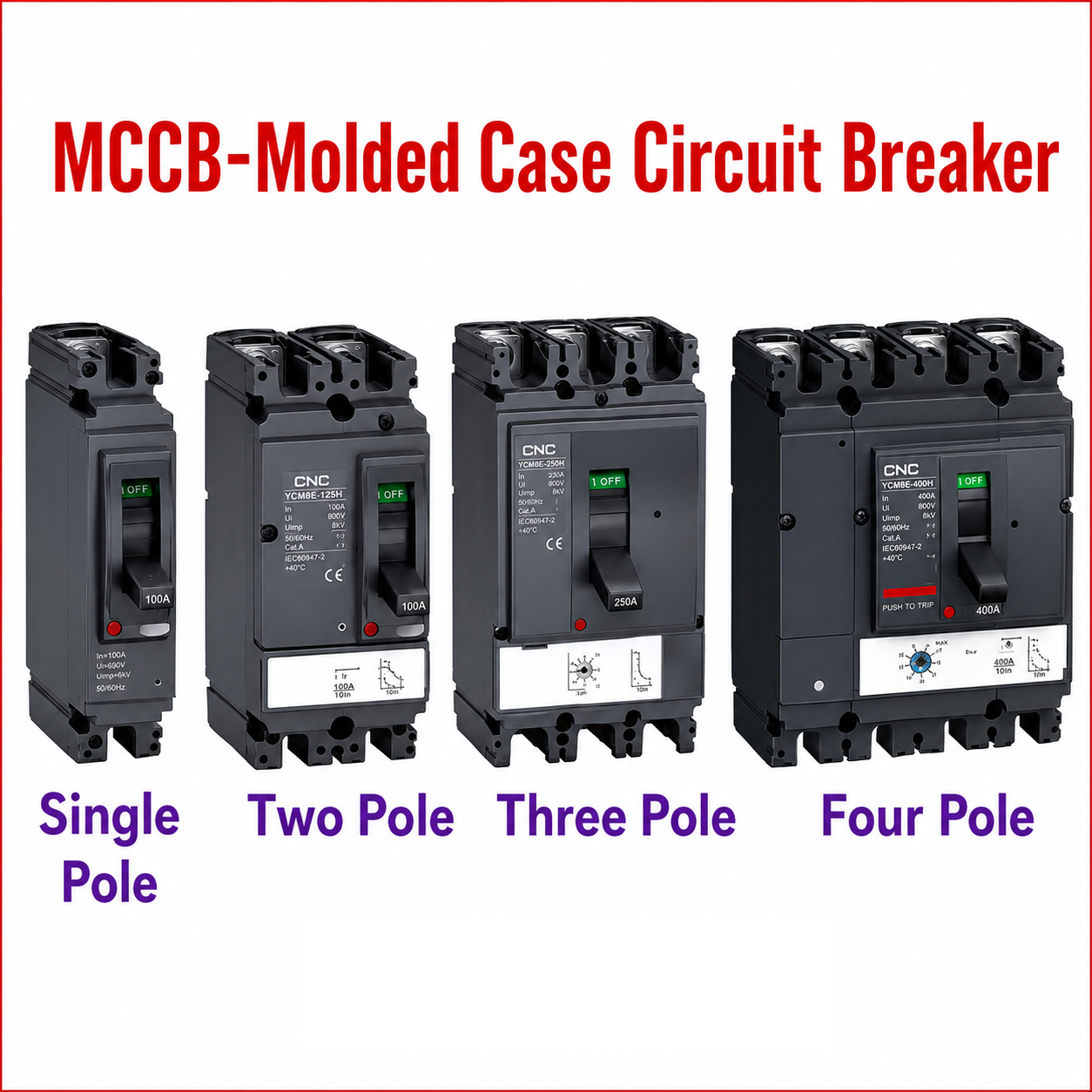 DC Solar MCCB Molded Case Circuit Breaker