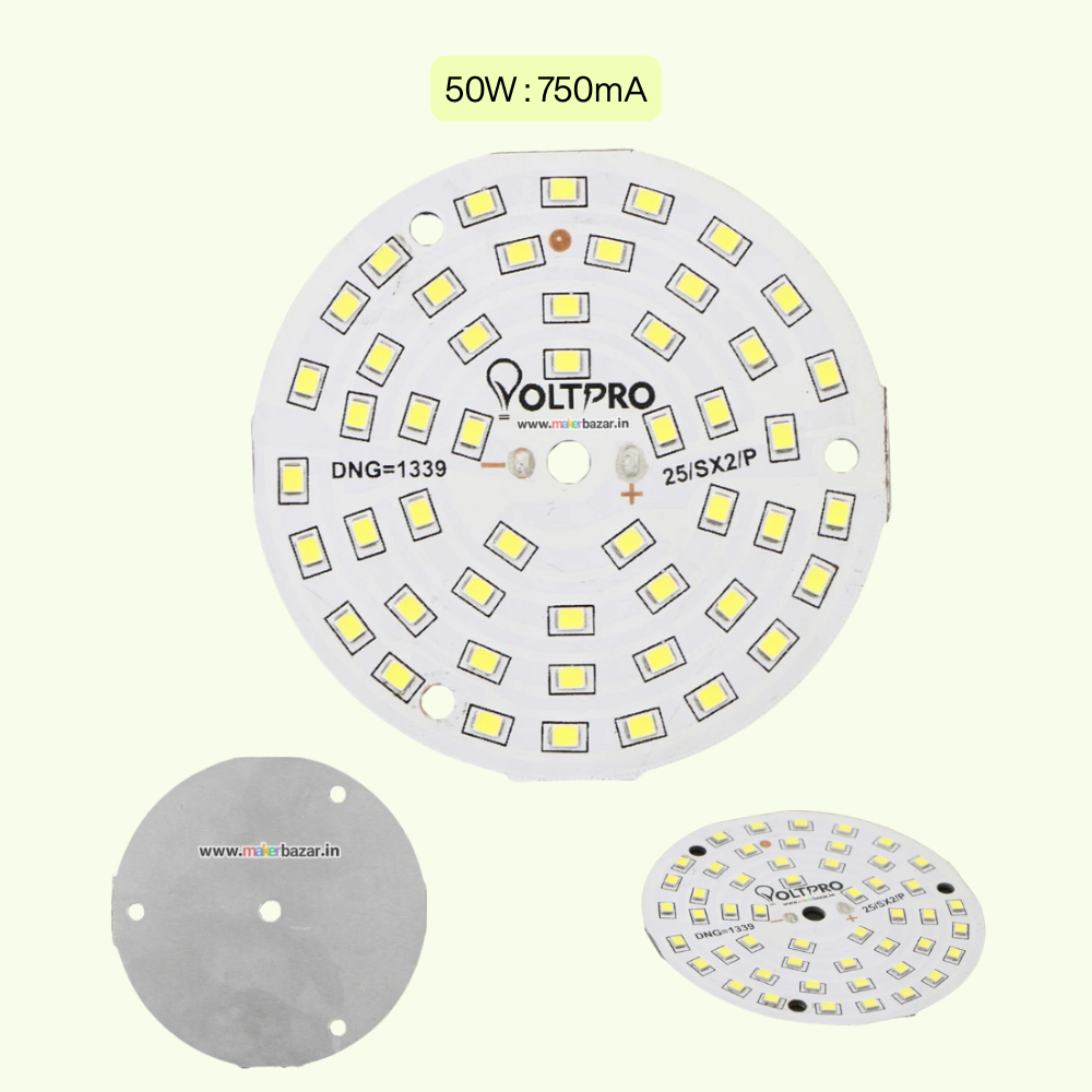 50W White Metal Core LED MCPCB
