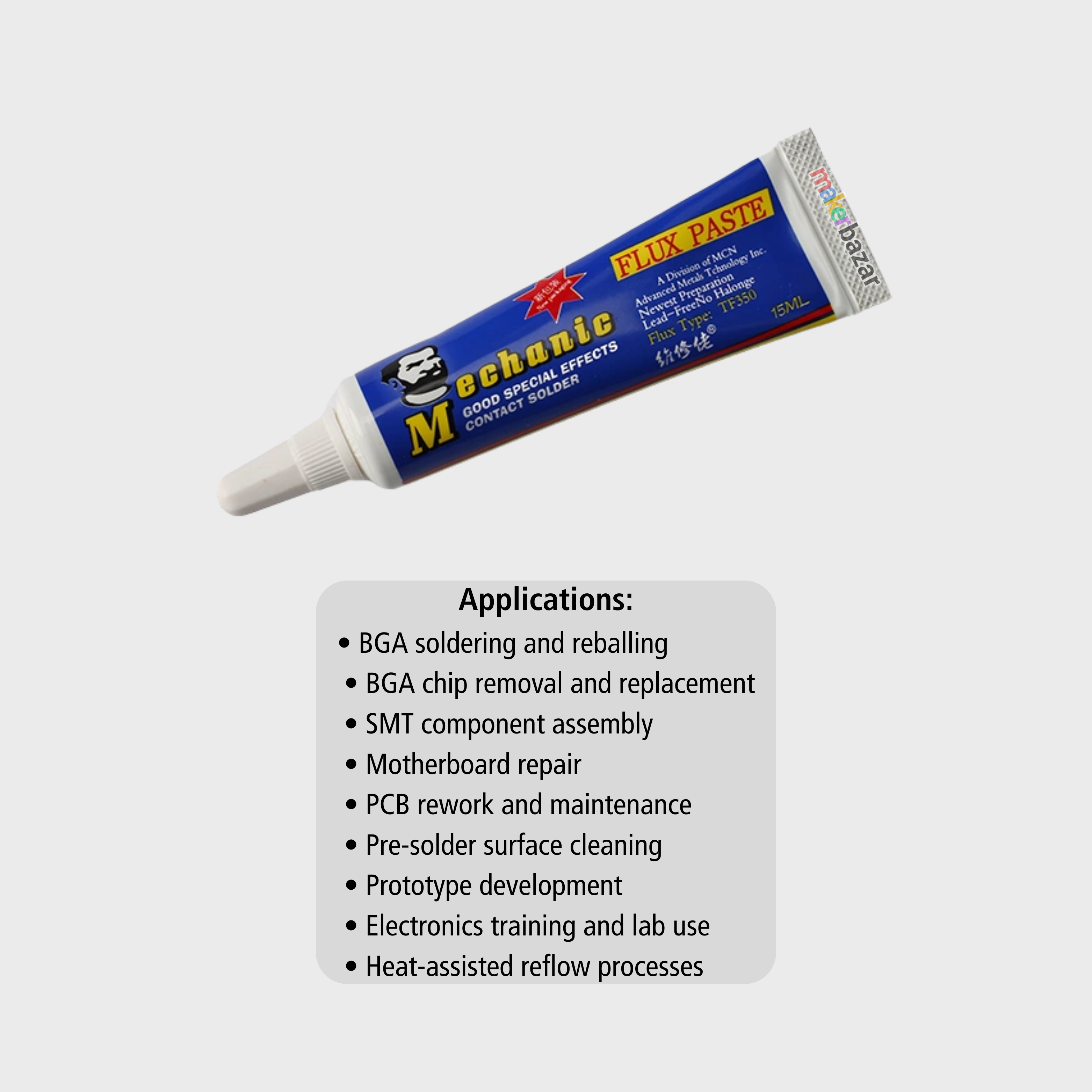 Mechanic: TF350 Special Flux Paste for BGA Soldering and Rework