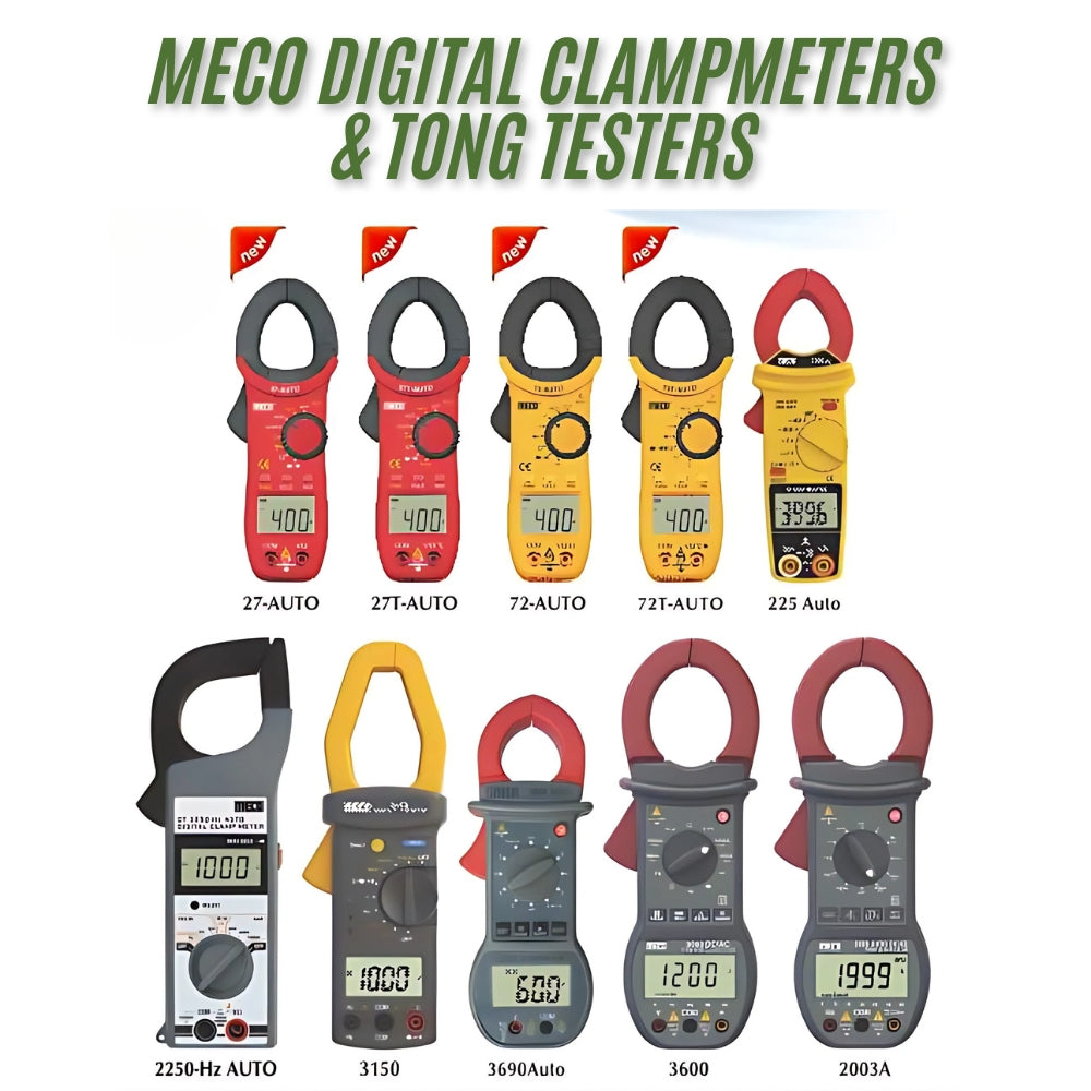 Meco 36-Auto-BL DC/AC TRMS Digital Clamp MultiMeter with Temperature & Frequency