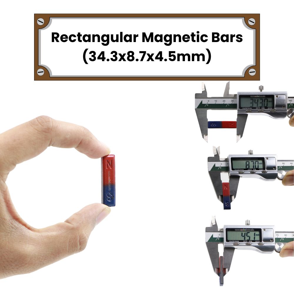 North-South Rectangular Pole Magnetic Bars