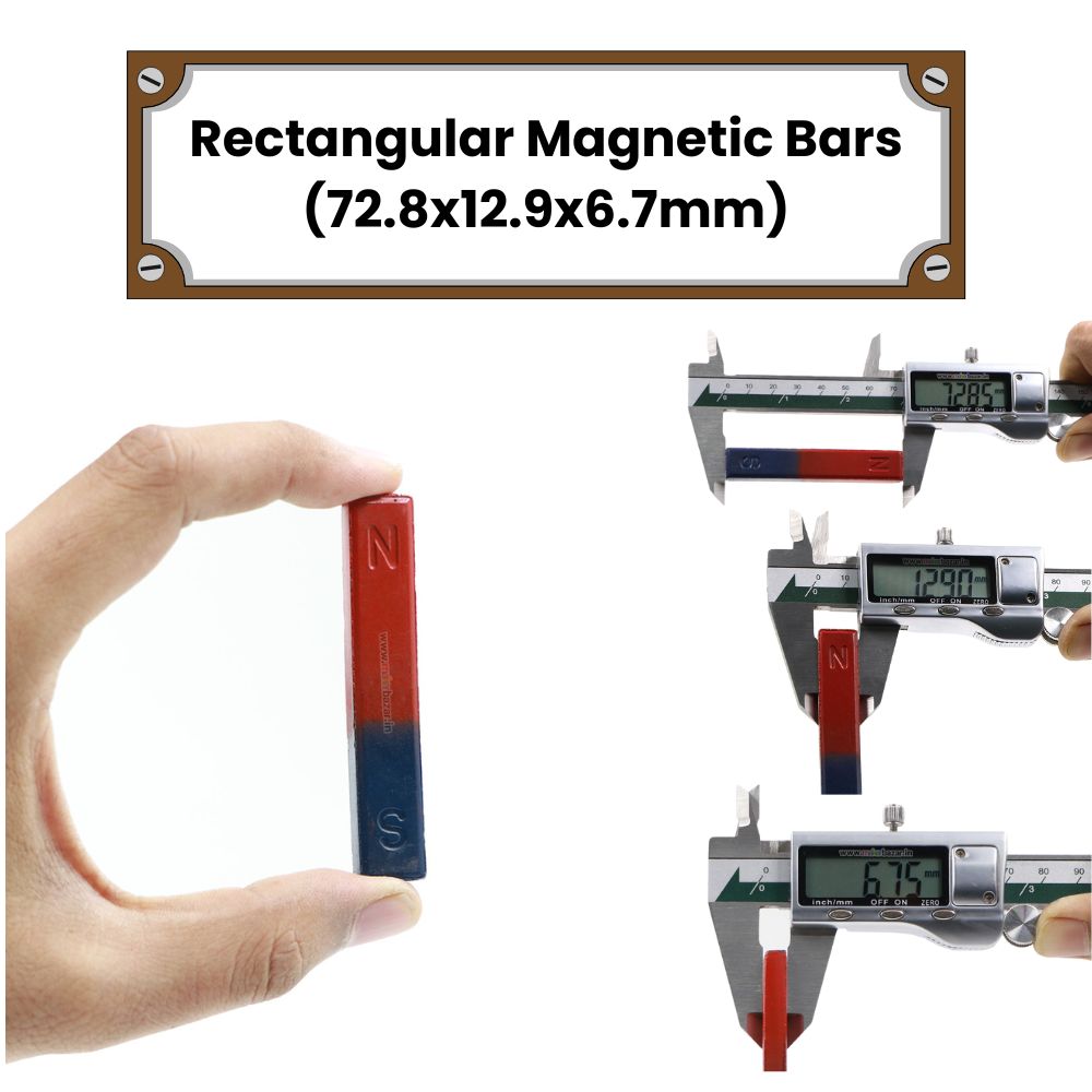 North-South Rectangular Pole Magnetic Bars