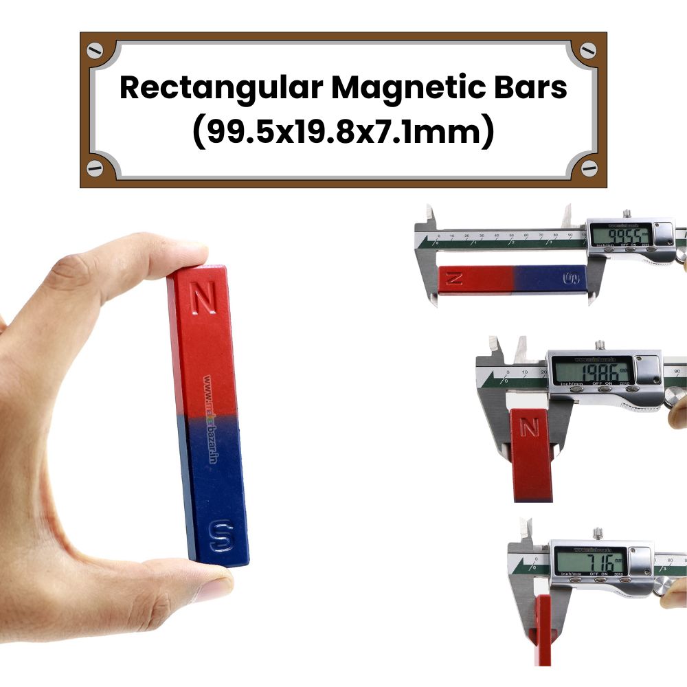 North-South Rectangular Pole Magnetic Bars